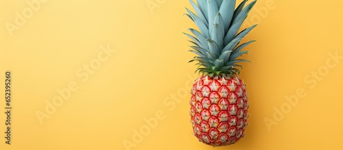 Copy space with pineapple