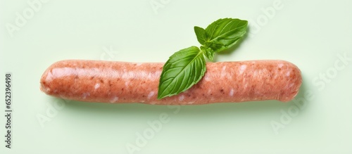 Closeup of homemade sausage...