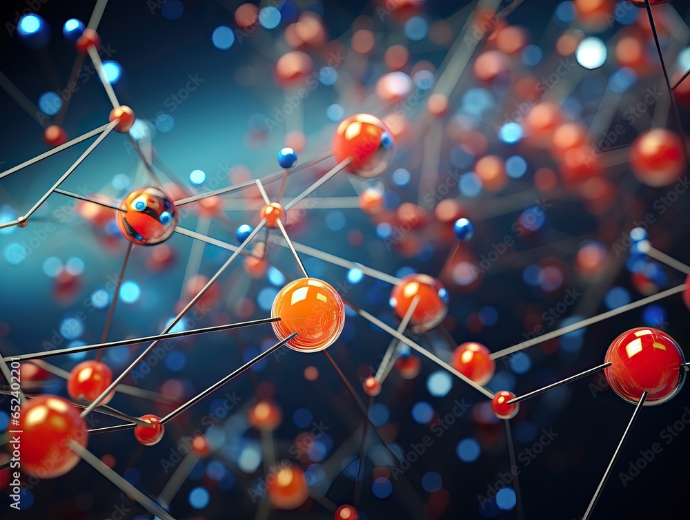 Atoms in an Abstract Background. Chemisrty Atoms in an Abstract Background. Chemisrty