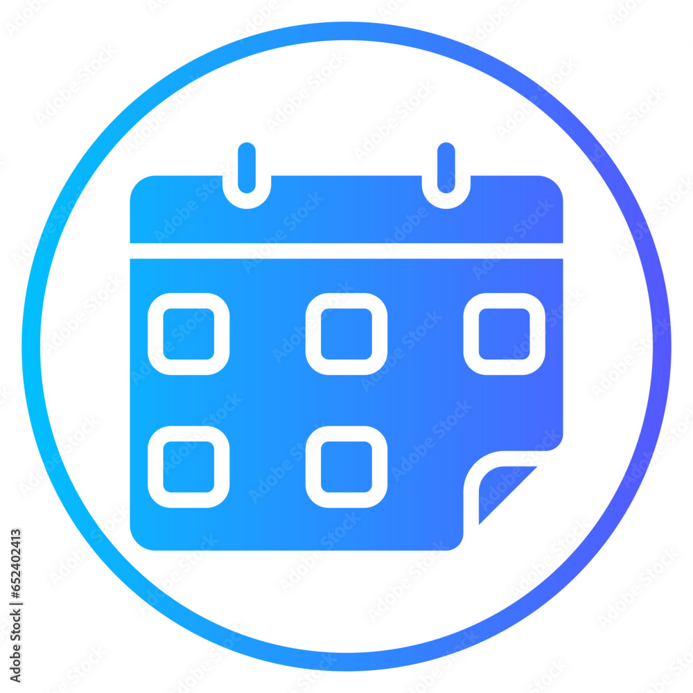 calendar gradient icon calendar gradient icon