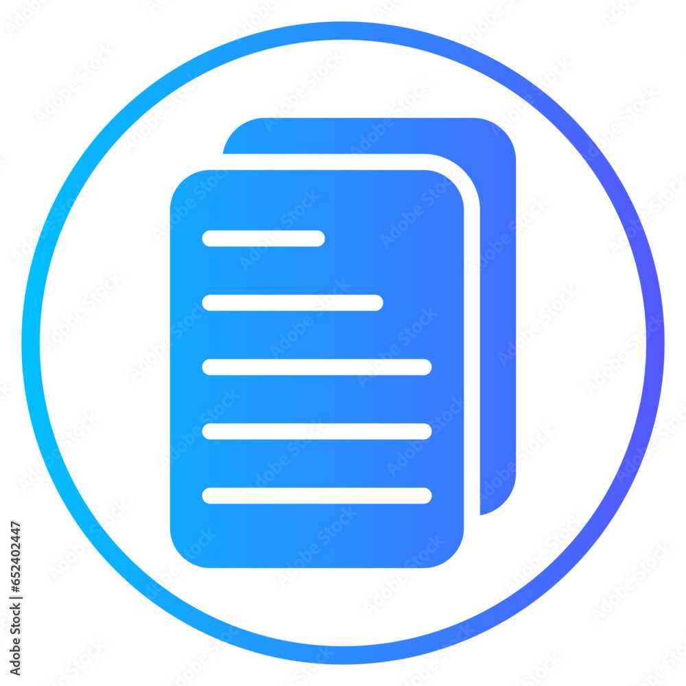 document gradient icon document gradient icon