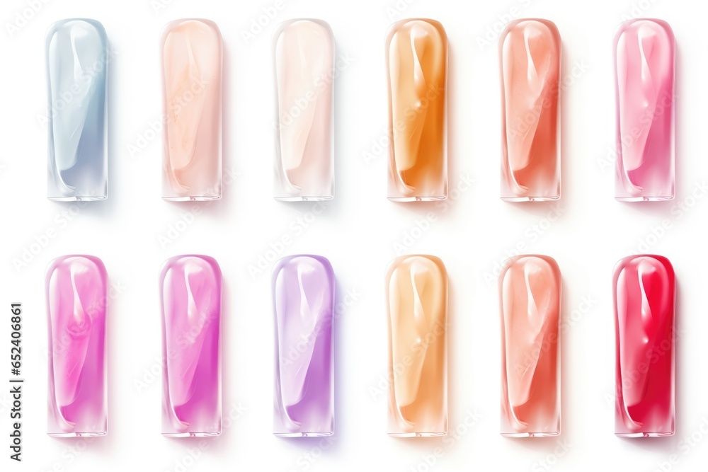 colored cosmetic gel examples