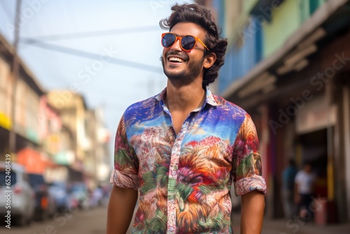 Maharashtra man in trendy urban outfit with confident smile