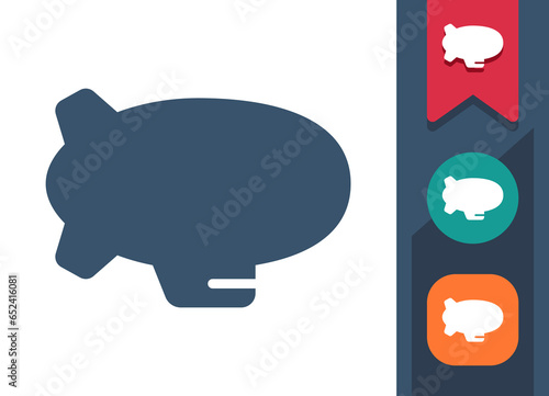 Blimp Icon. Zeppelin