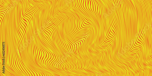 Elegant abstract line art on black background. Luxury hand drawn and golden texture with gold wavy lines. Shining wave line design for wallpaper, banners, prints, covers, wall art, home decor.