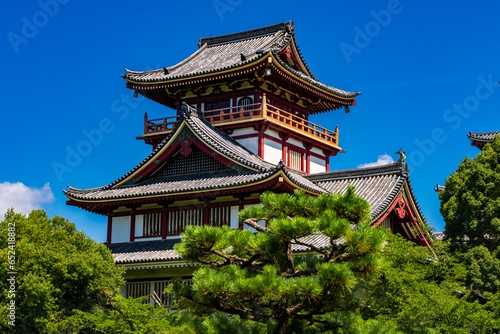 Beautiful Japanese castle architecture from Kyoto, Japan