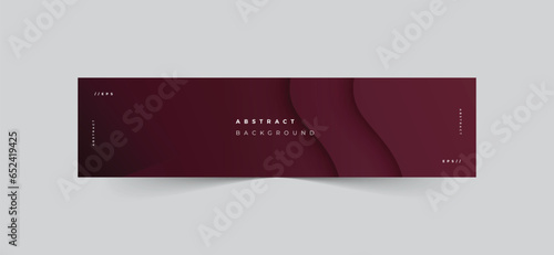 Abstract modern background linkedin banner template