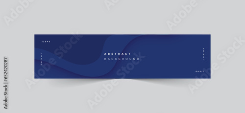 Modern wave abstract background linkedin banner