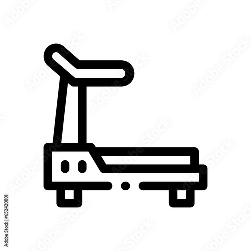 treadmill line icon