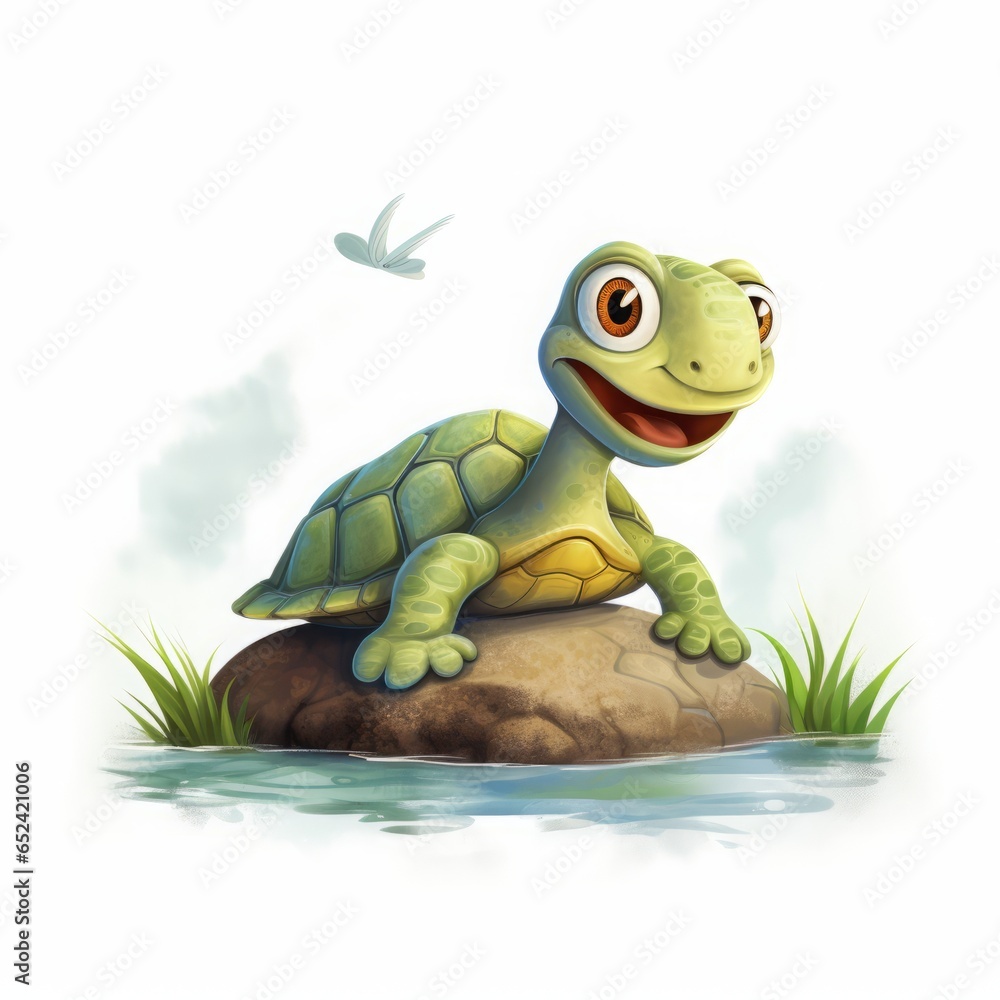 turtle drawing on a white background.