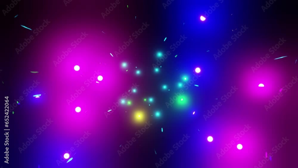 Abstract flickering emergency lights blue and purple laser overlay 3d render. Disco ball, dance vj loop for festival, nightclub, neon party, dj set