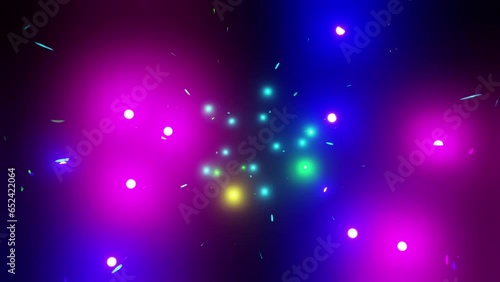 Abstract flickering emergency lights blue and purple laser overlay 3d render. Disco ball, dance vj loop for festival, nightclub, neon party, dj set