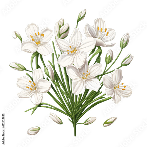 bouquet of white lilies