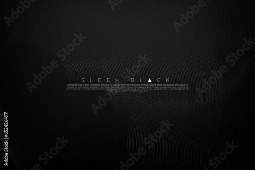 Abstract Pattern of rings on dark background. Subtle Metallic rings patterns. Vector Illustration.
