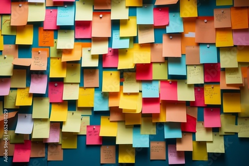 colorful notes background