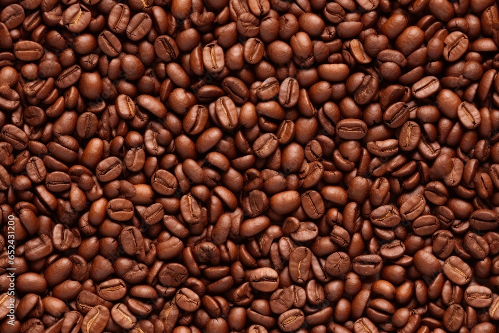 Seamless pattern with close up coffee beans, horizontal banner with endless texture. Aroma beverage. Seamless pattern with close up coffee beans, horizontal banner with endless texture. Aroma beverage.