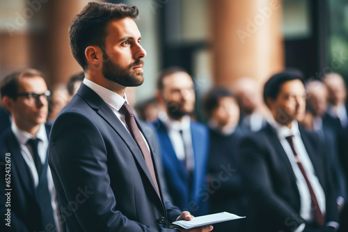 Successful business conference
