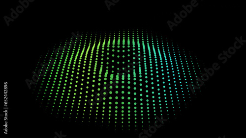Abstract waveform net pulsating hole dots nodes banner resilience energy power big data technology explosion