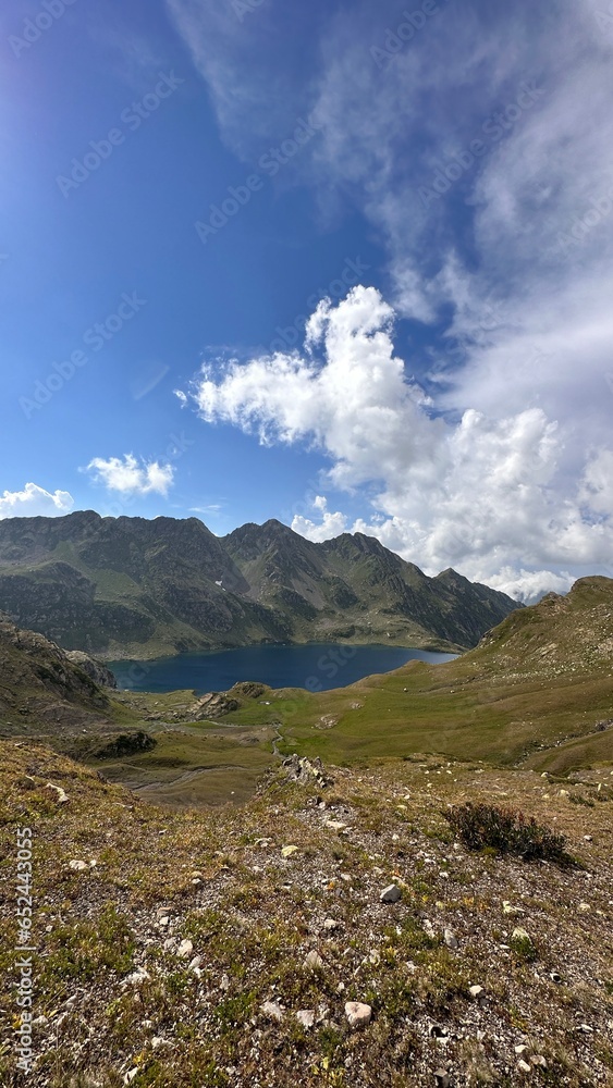 Fototapeta premium Lake sky mountains travel