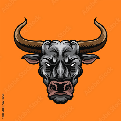 Bull Head Vector