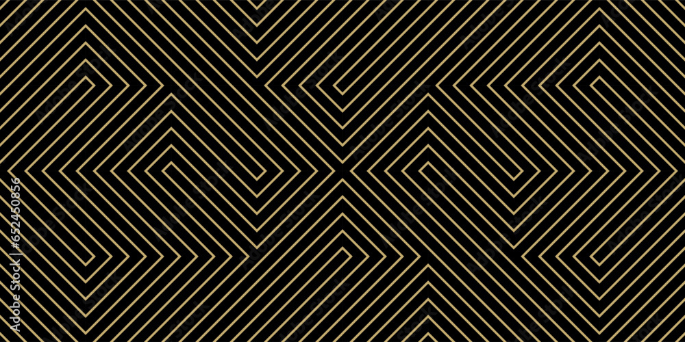 Luxury gold background pattern seamless geometric line stripe chevron square zigzag abstract design vector. Christmas background.