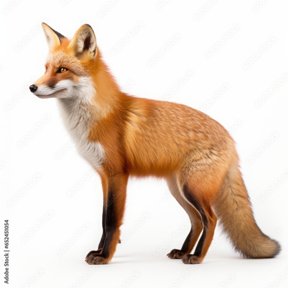 Fototapeta premium fox on white background.