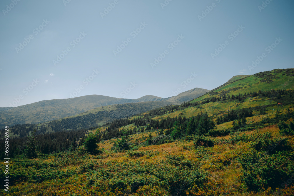 mountain landscapes, mountains in summer