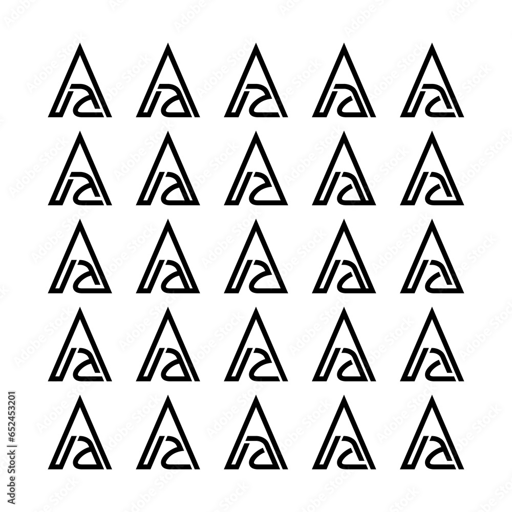 SET Premium design Logo with initial, letter, alphabet AA for company branding and other SET Premium design Logo with initial, letter, alphabet AA for company branding and other