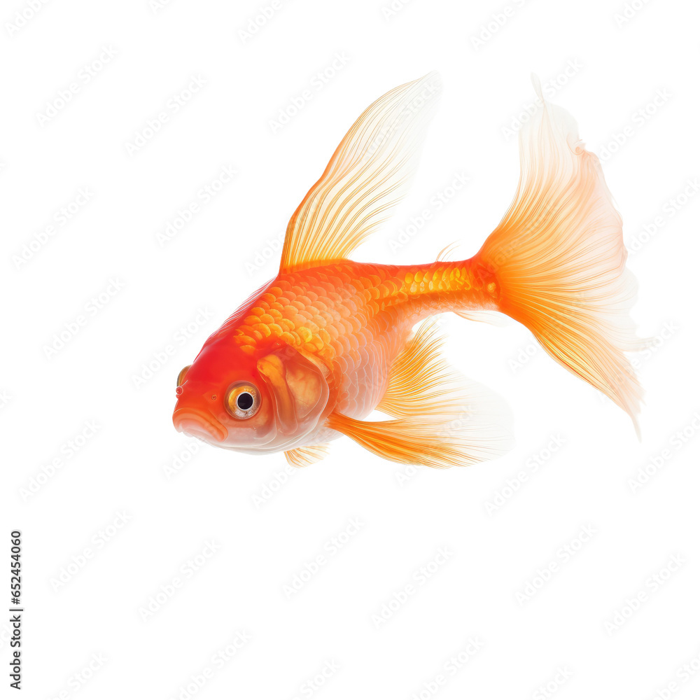 Goldfish on transparent background Goldfish on transparent background