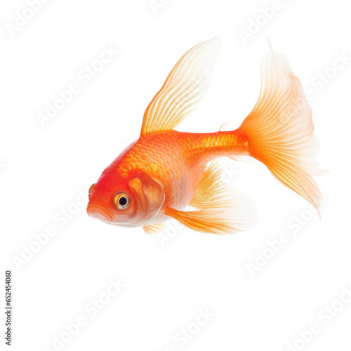 Goldfish on transparent background