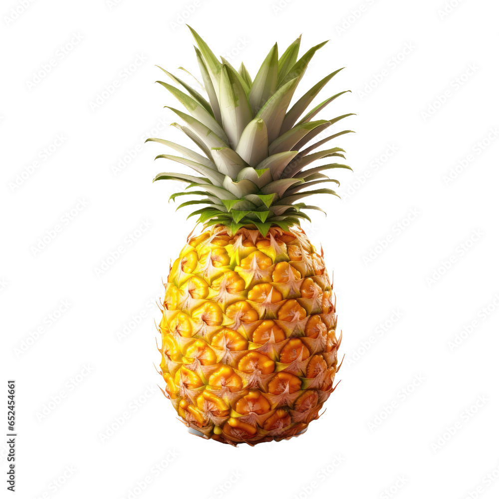 Pineapple isolated on transparent background Pineapple isolated on transparent background