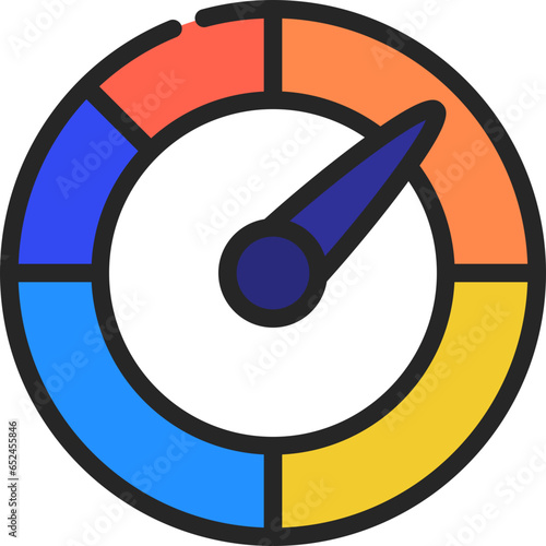 Donut Chart Performance Icon