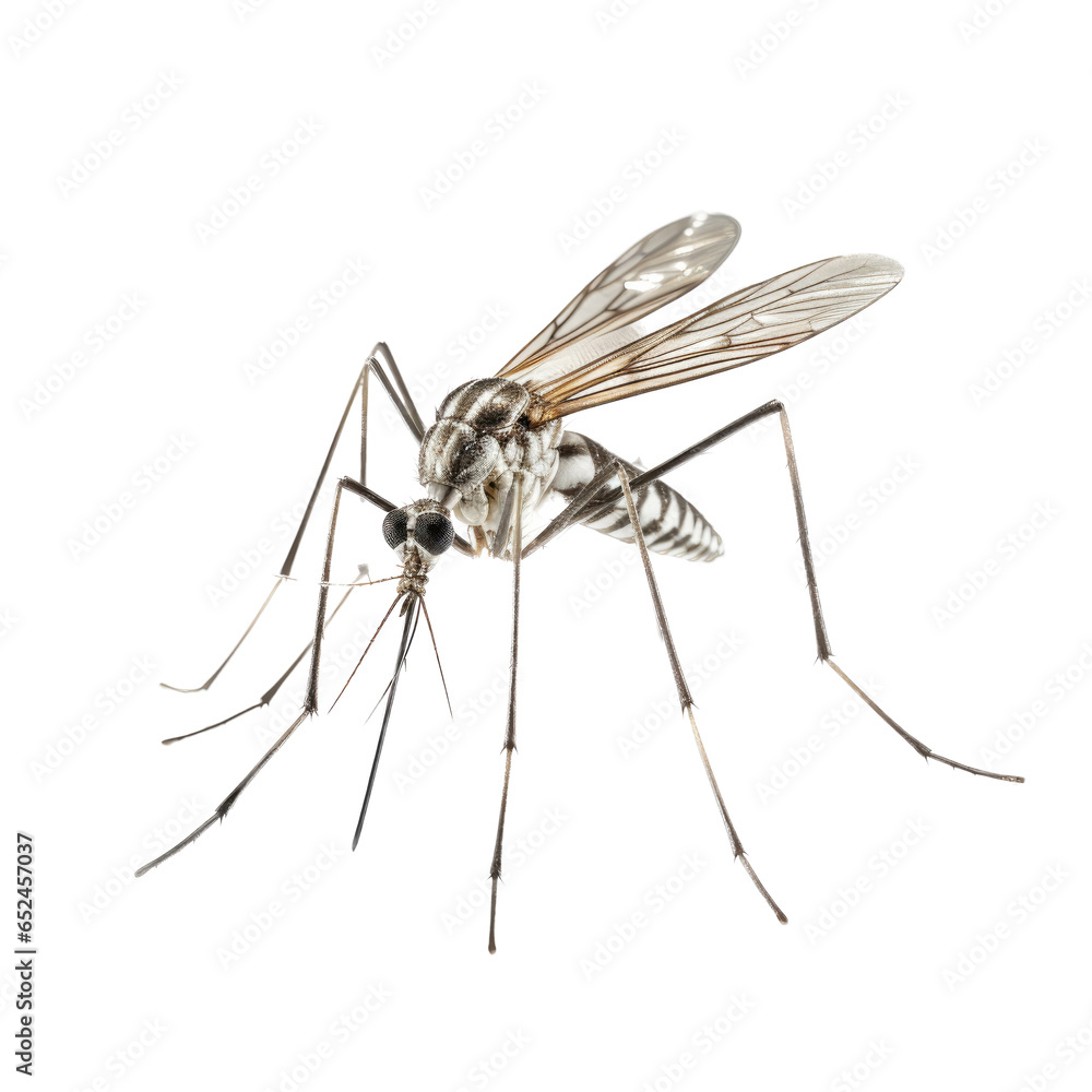 a mosquito insect, in a bug infested, plague and Virus-themed, photorealistic illustration in a transparent PNG, cutout, and isolated. generative ai a mosquito insect, in a bug infested, plague and Virus-themed, photorealistic illustration in a transparent PNG, cutout, and isolated. generative ai