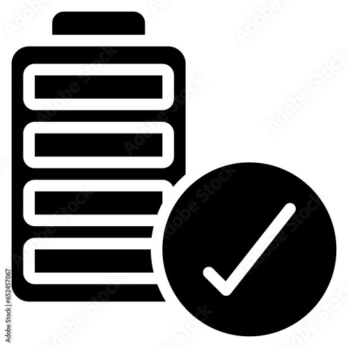 Full Battery Tick Icon