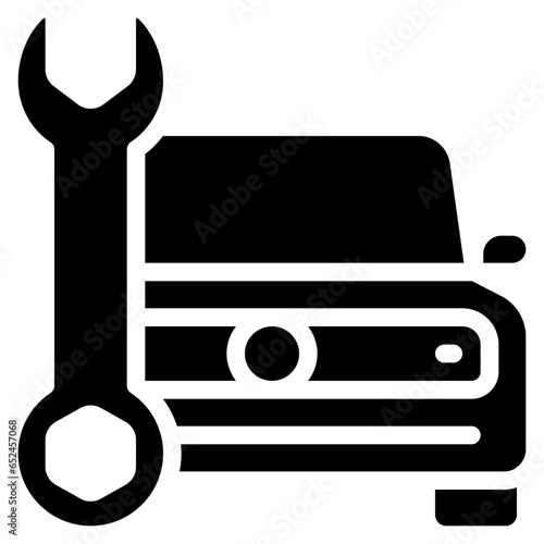 Electric Car Repairs Icon