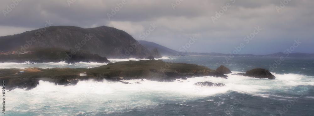 temporary at Cape A Frouxeira,  A Coruna, Galicia, Spain, diffuser filter,