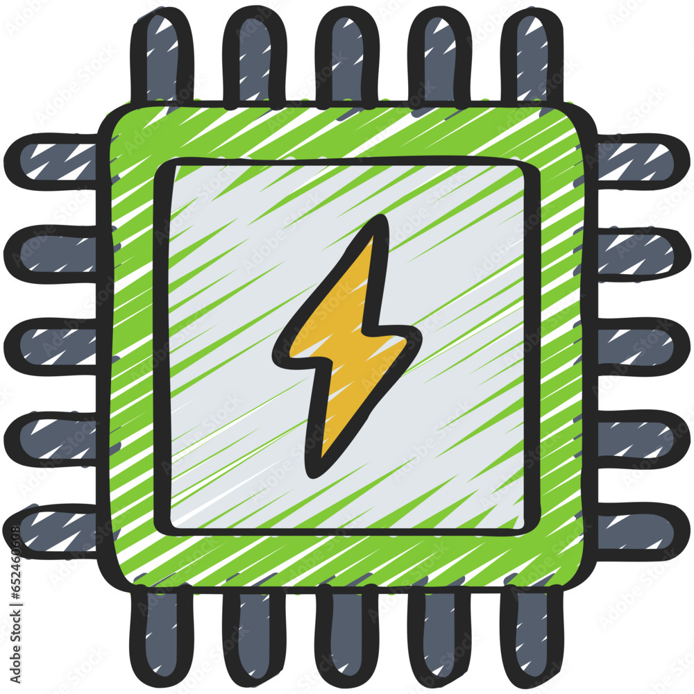 Photos Electric Computer Chip Icon
