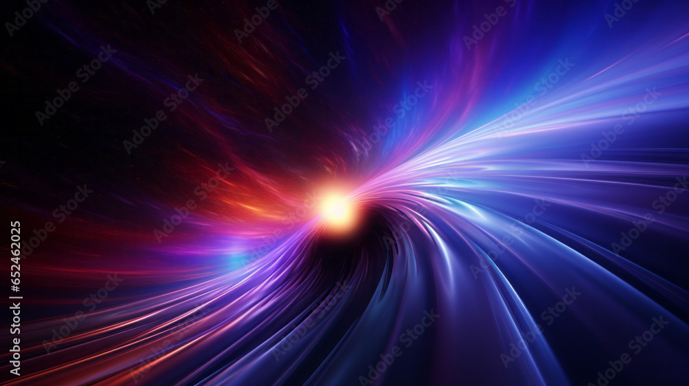 Abstract blue and red lights in a mesmerizing display of color and movement Abstract blue and red lights in a mesmerizing display of color and movement