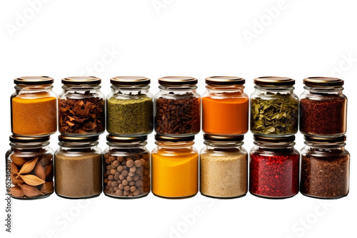 Fototapeta Naklejka Na Ścianę i Meble -  jars with colorful spices