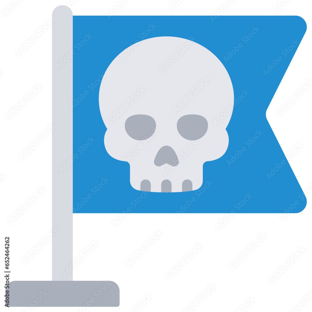 Hack Skull Flag Icon