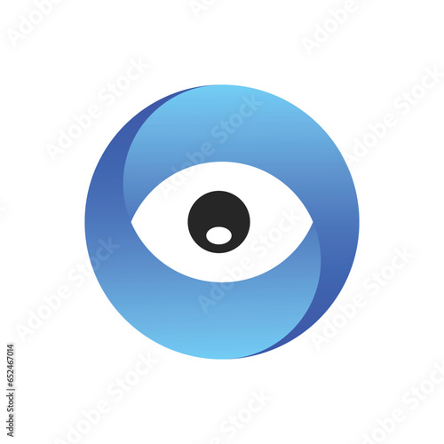 Eye Logo design vector template design. Colorful media icon