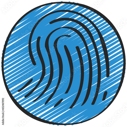 Biometrics Thumb Print Icon