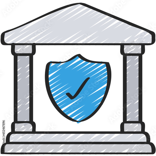 Bank Security Shield Icon
