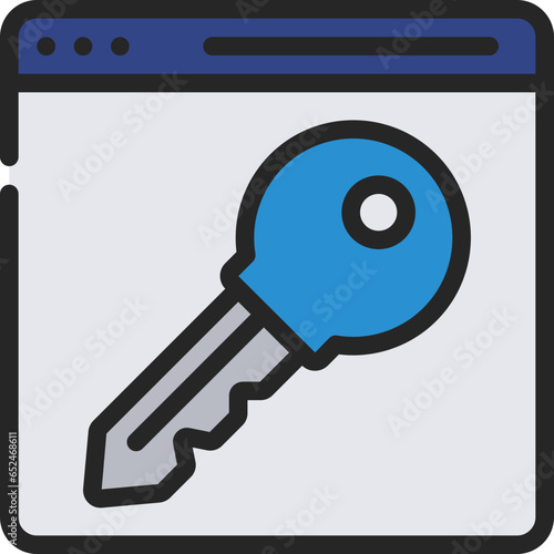 Website Key Icon