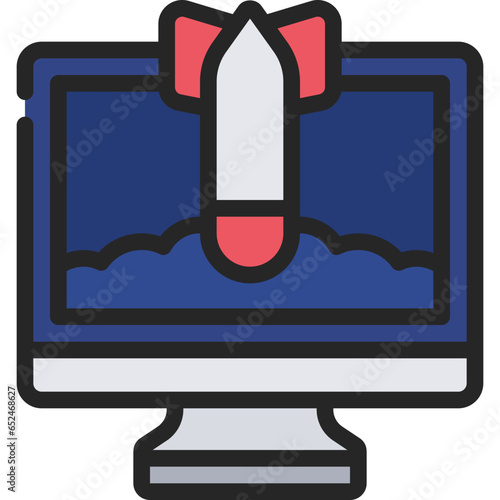 DDOS Attack Computer Icon