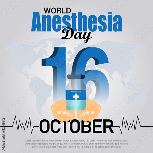 Anesthesia Day, also known as World Anesthesia Day, commemorates the anniversary of the first successful demonstration of anesthesia.