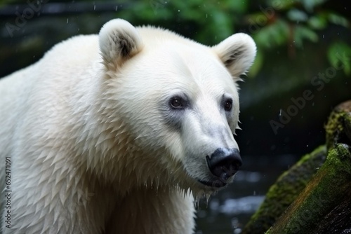 Image of a white bear. Generative AI