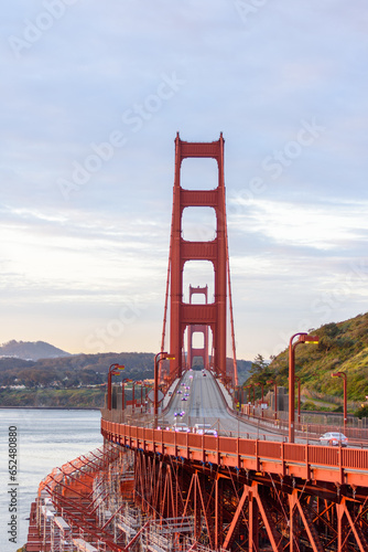 Frontal Ansicht der Golden Gate Bridge
