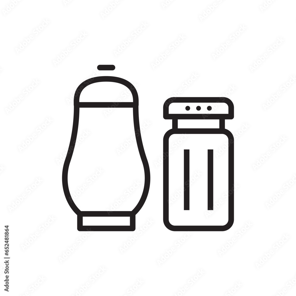 Salt Bottle Icon Salt Bottle Icon