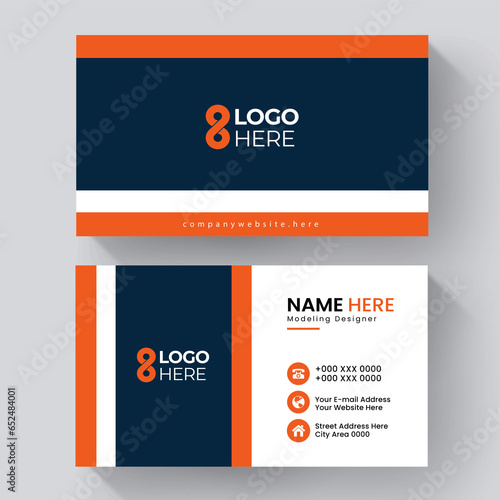 Blue Elegance Creative Business Card Idea